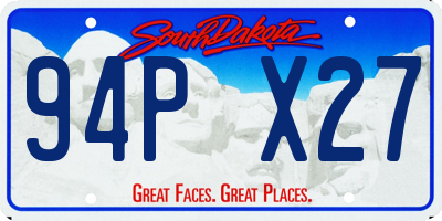 SD license plate 94PX27