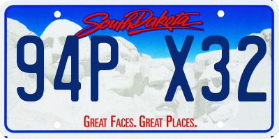 SD license plate 94PX32