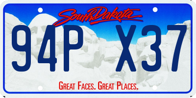 SD license plate 94PX37