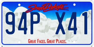 SD license plate 94PX41
