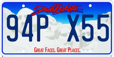 SD license plate 94PX55