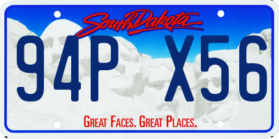 SD license plate 94PX56