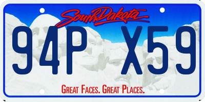 SD license plate 94PX59