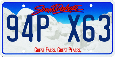 SD license plate 94PX63