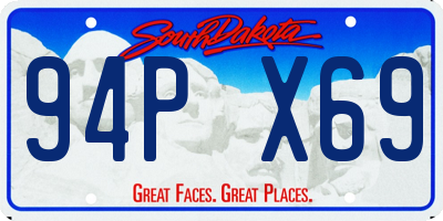 SD license plate 94PX69