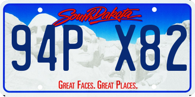 SD license plate 94PX82