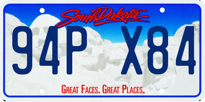 SD license plate 94PX84