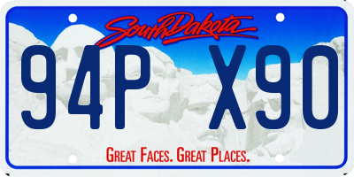 SD license plate 94PX90