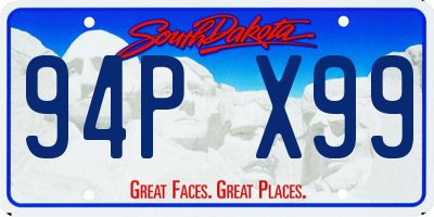 SD license plate 94PX99