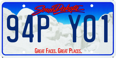 SD license plate 94PY01