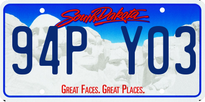 SD license plate 94PY03