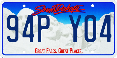 SD license plate 94PY04