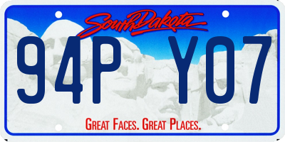 SD license plate 94PY07