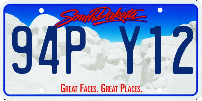 SD license plate 94PY12