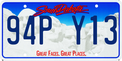SD license plate 94PY13