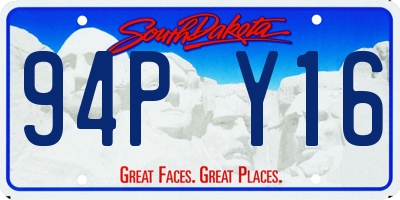 SD license plate 94PY16