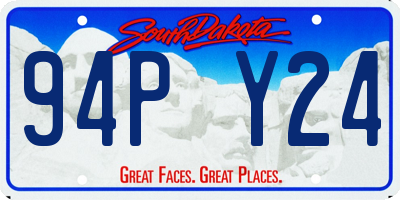 SD license plate 94PY24
