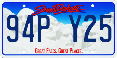 SD license plate 94PY25