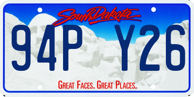 SD license plate 94PY26