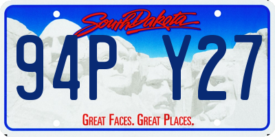 SD license plate 94PY27