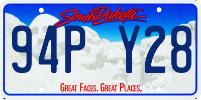 SD license plate 94PY28