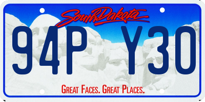 SD license plate 94PY30