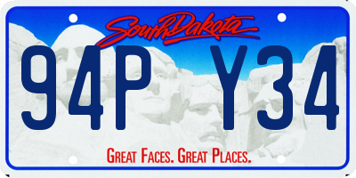 SD license plate 94PY34