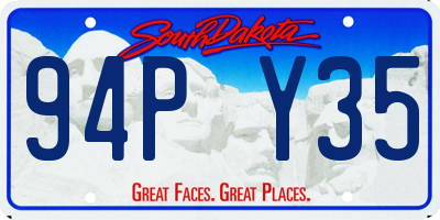 SD license plate 94PY35