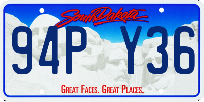 SD license plate 94PY36