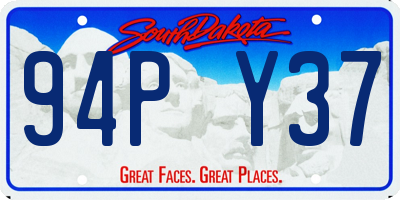 SD license plate 94PY37