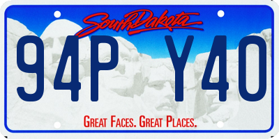 SD license plate 94PY40
