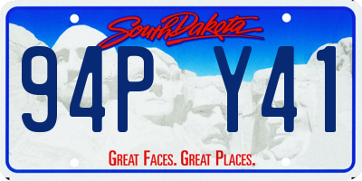 SD license plate 94PY41