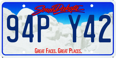 SD license plate 94PY42