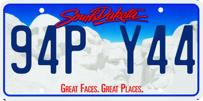 SD license plate 94PY44