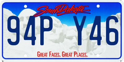 SD license plate 94PY46