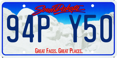 SD license plate 94PY50