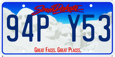 SD license plate 94PY53