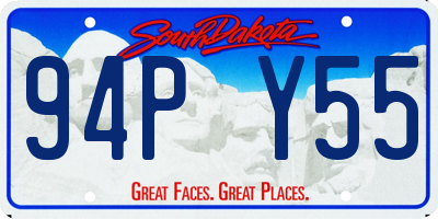 SD license plate 94PY55