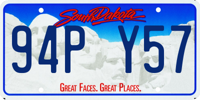 SD license plate 94PY57