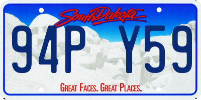SD license plate 94PY59