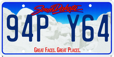 SD license plate 94PY64