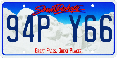 SD license plate 94PY66