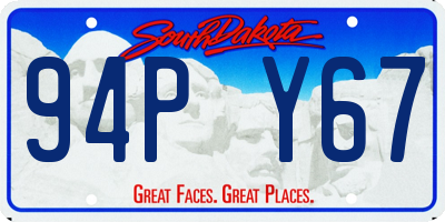 SD license plate 94PY67