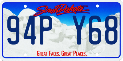 SD license plate 94PY68