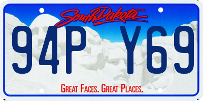 SD license plate 94PY69