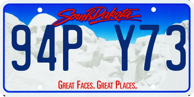 SD license plate 94PY73