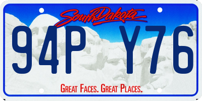 SD license plate 94PY76