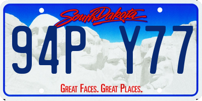 SD license plate 94PY77