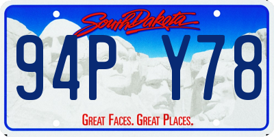 SD license plate 94PY78