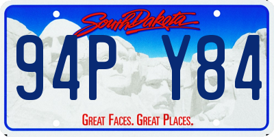 SD license plate 94PY84